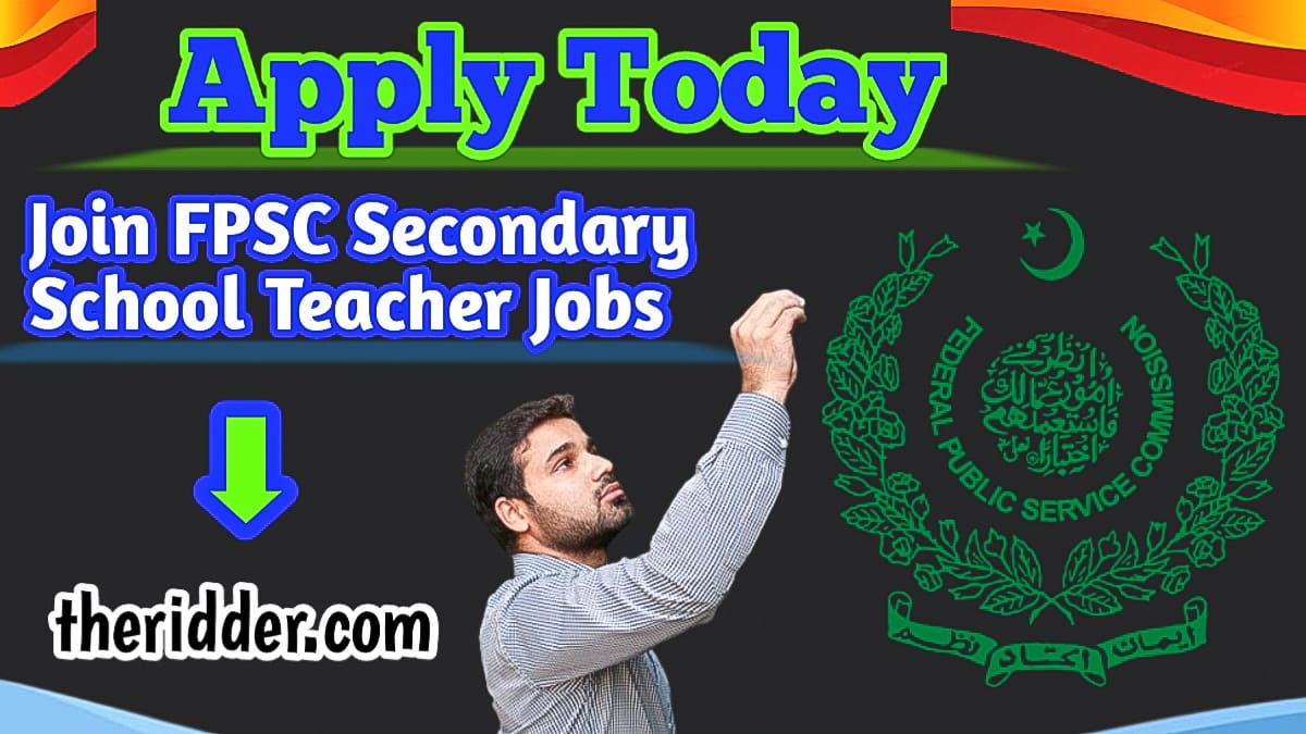 Join FPSC Secondary School Teacher Jobs 2024