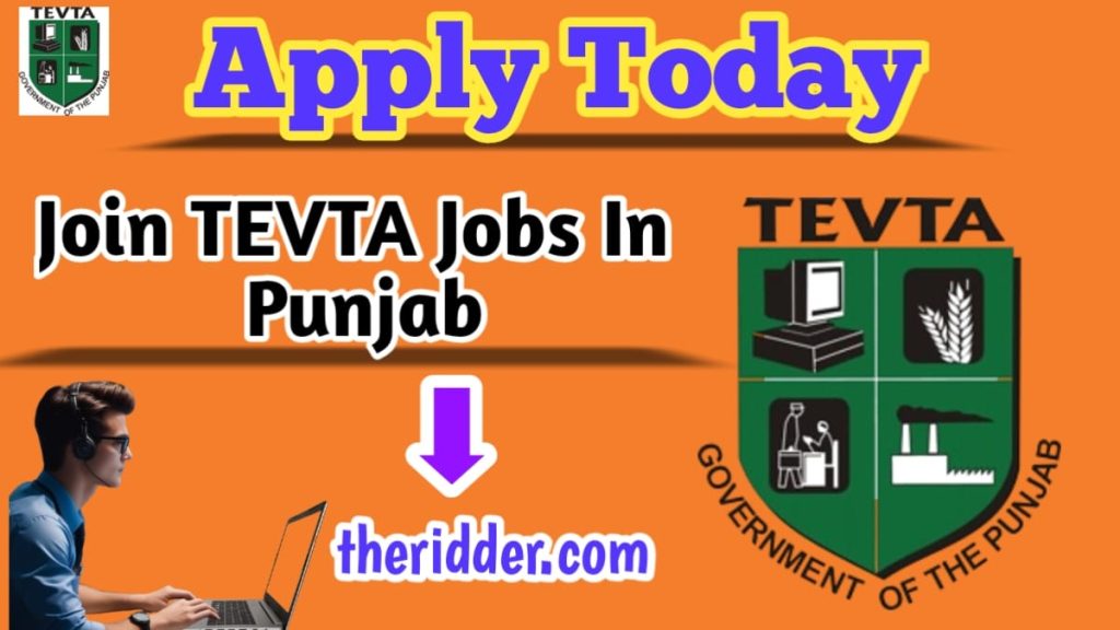 Join TEVTA Jobs in Punjab 2024 